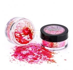 sparkling iridescent glitter coral reef