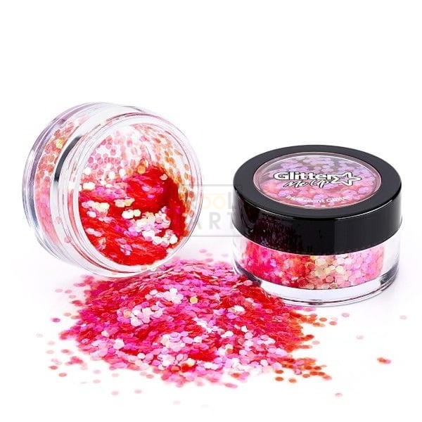 sparkling iridescent glitter coral reef