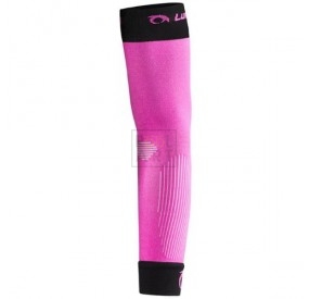 compression arm sleeves fuchsia/black