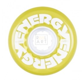 riedell energy 62 mm clear yellow front