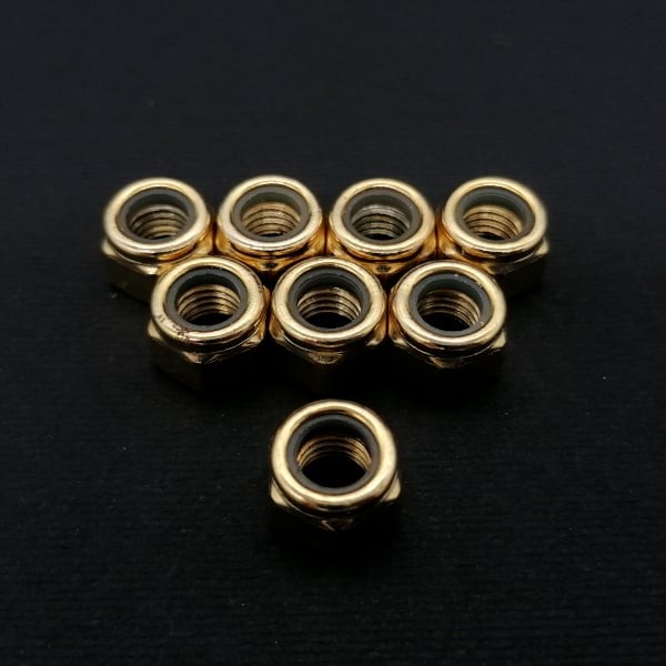 gold wheel nuts