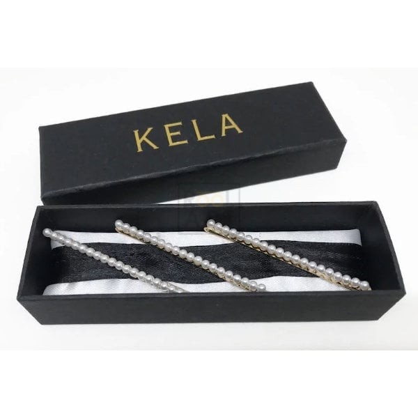 KELACHARMS Kela Donut Shape Hair Charms - Set of 3, Gold & Rose Gold Hair Jewellery, Unique Hair Clips Women
