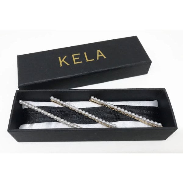 Gold Pearl hair pins by Kela